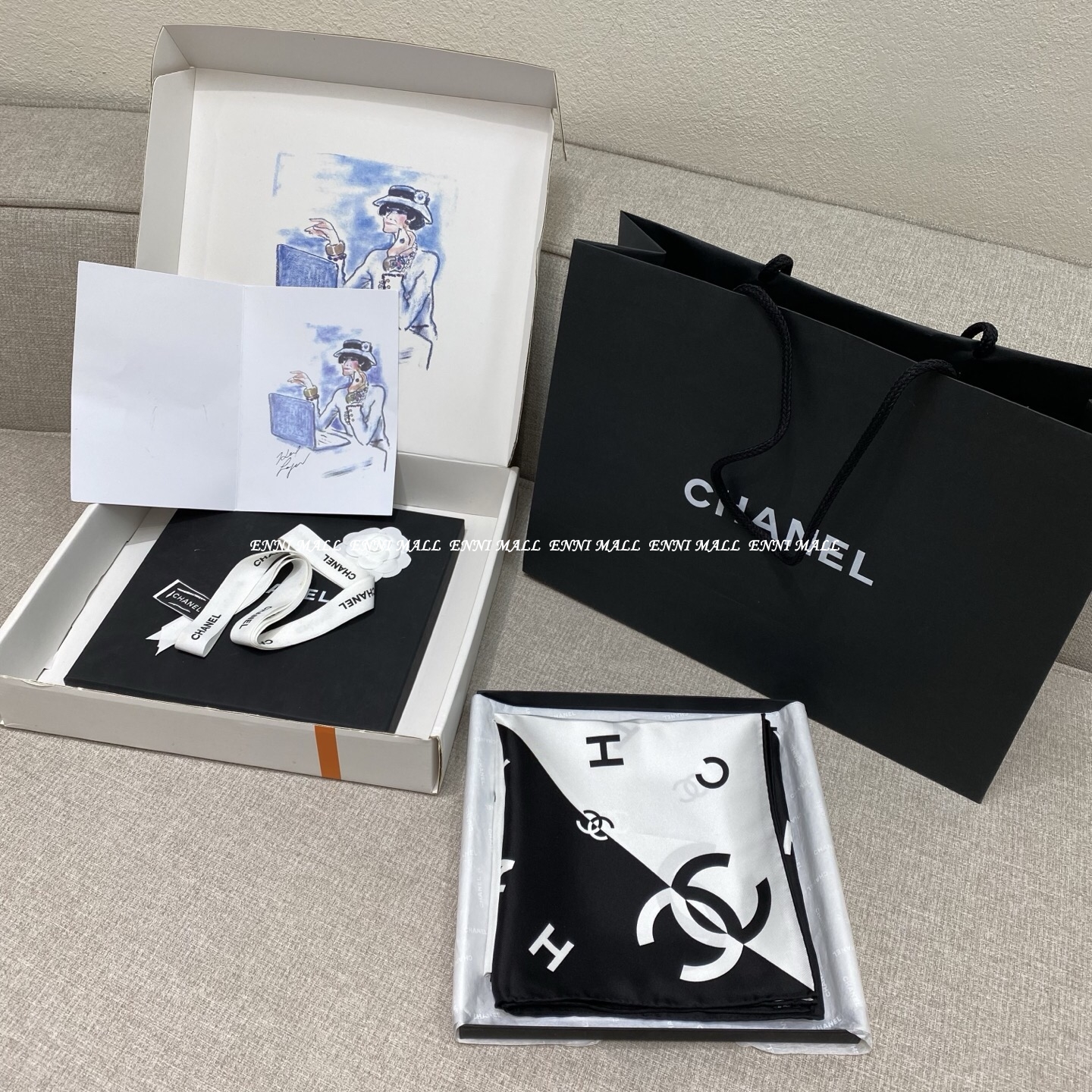 샤넬 스카프