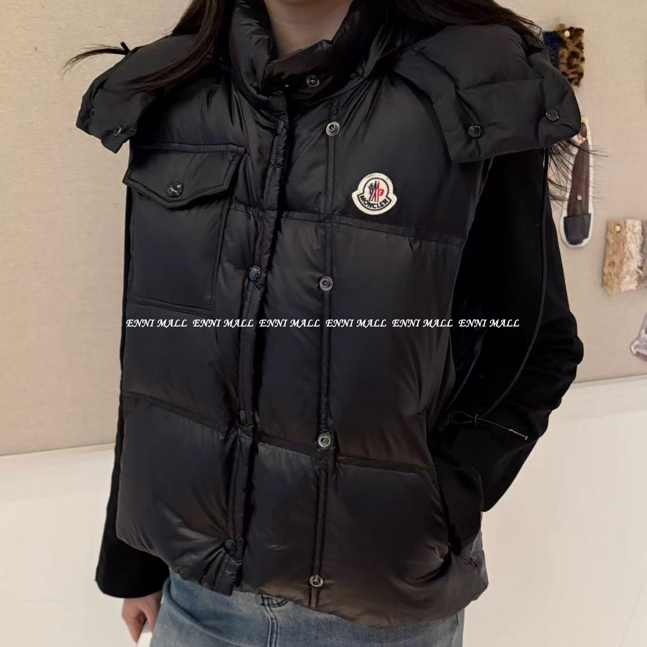 몽클레어 패딩조끼 (여)