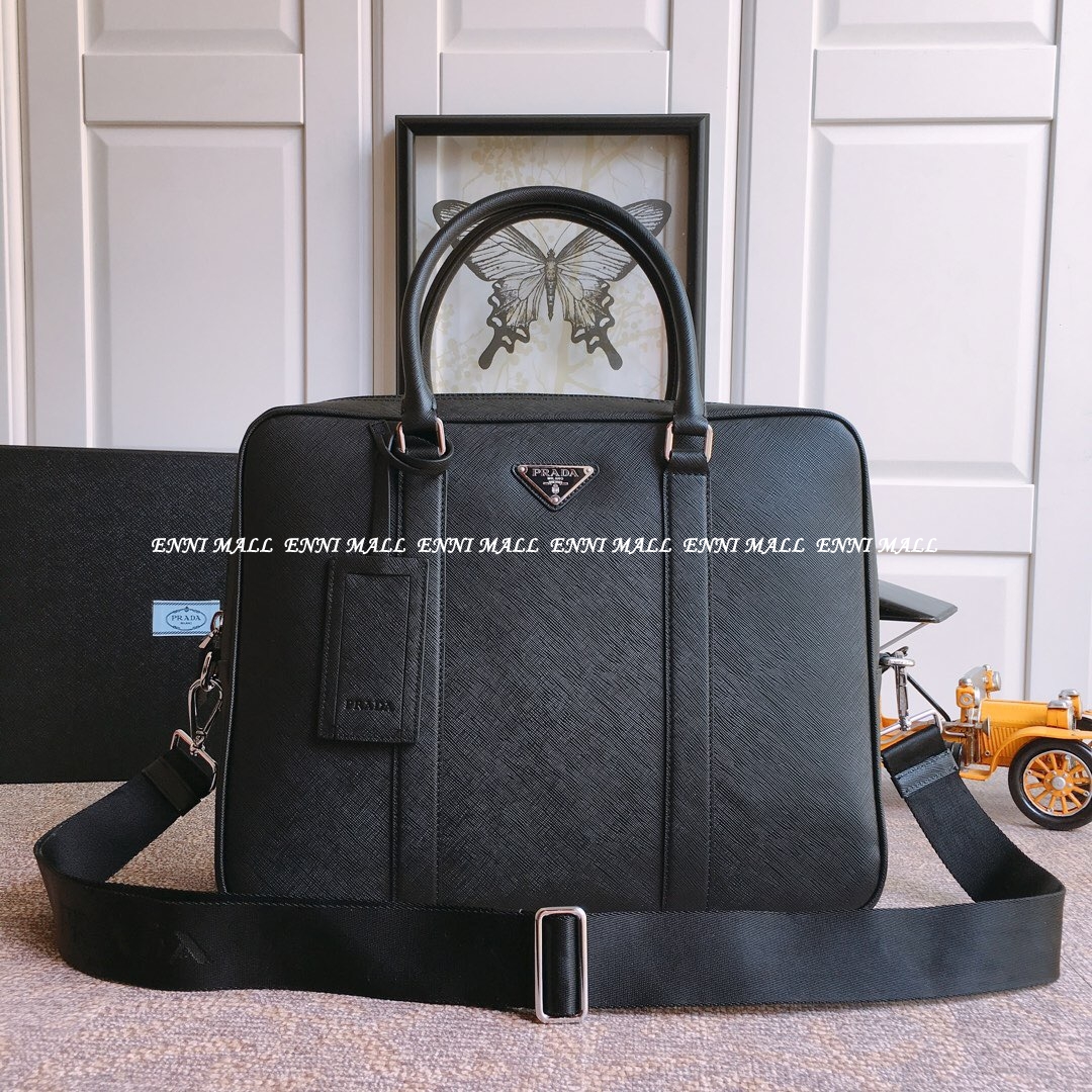 프라다 가죽 토트백 (36cm)