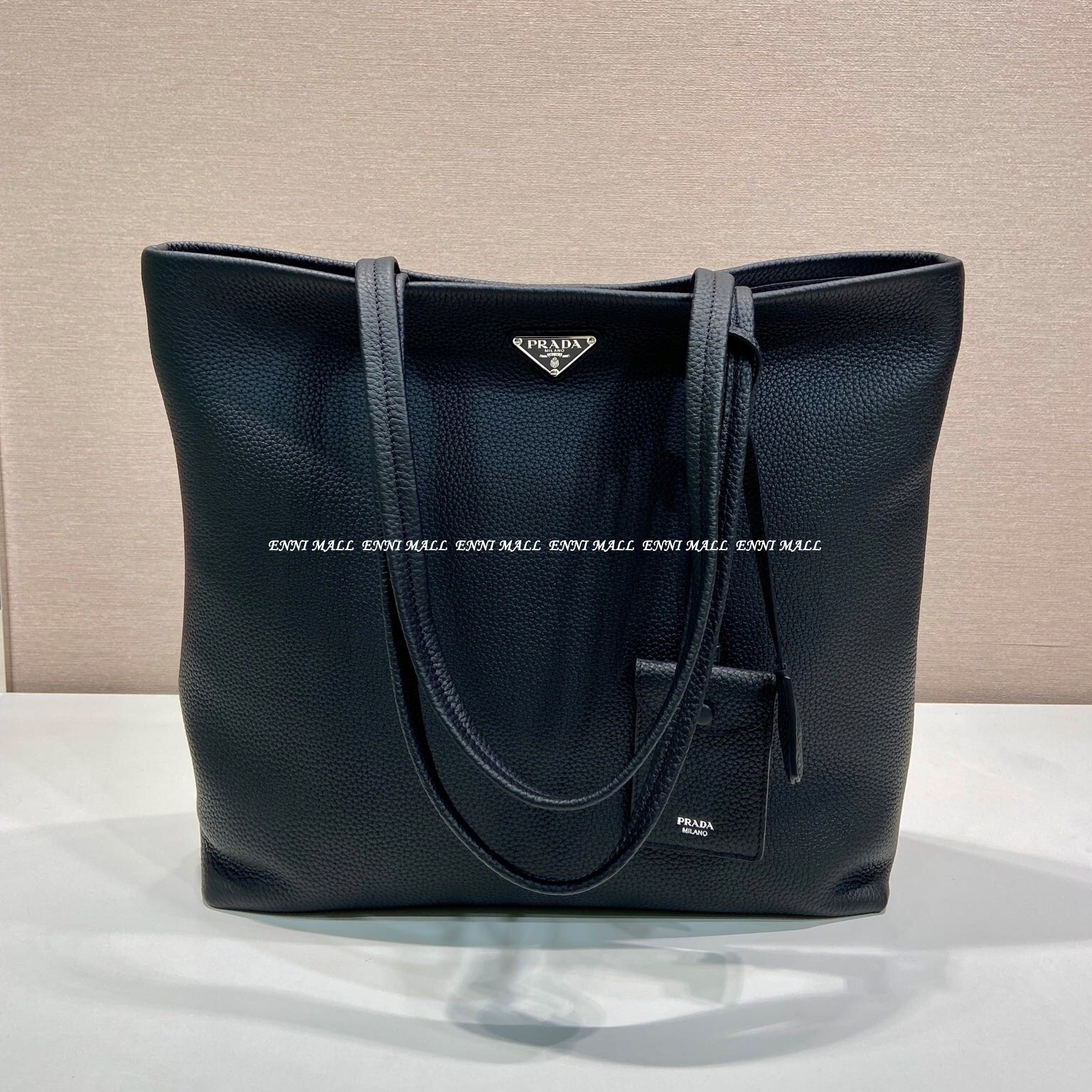 프라다 가죽 토트백 (38cm)